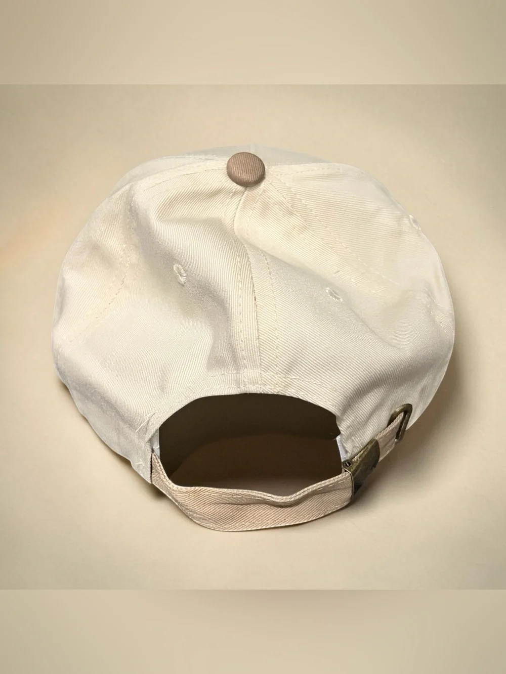 Dirty Martini Embroidered Beige and Tan Trucker Hat New